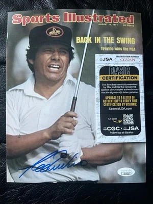 FOTOGRAFÍA 8X10 firmada por Lee Trevino PGA Golf certificado de autenticidad JSA CG57629 Foto 1 de 2