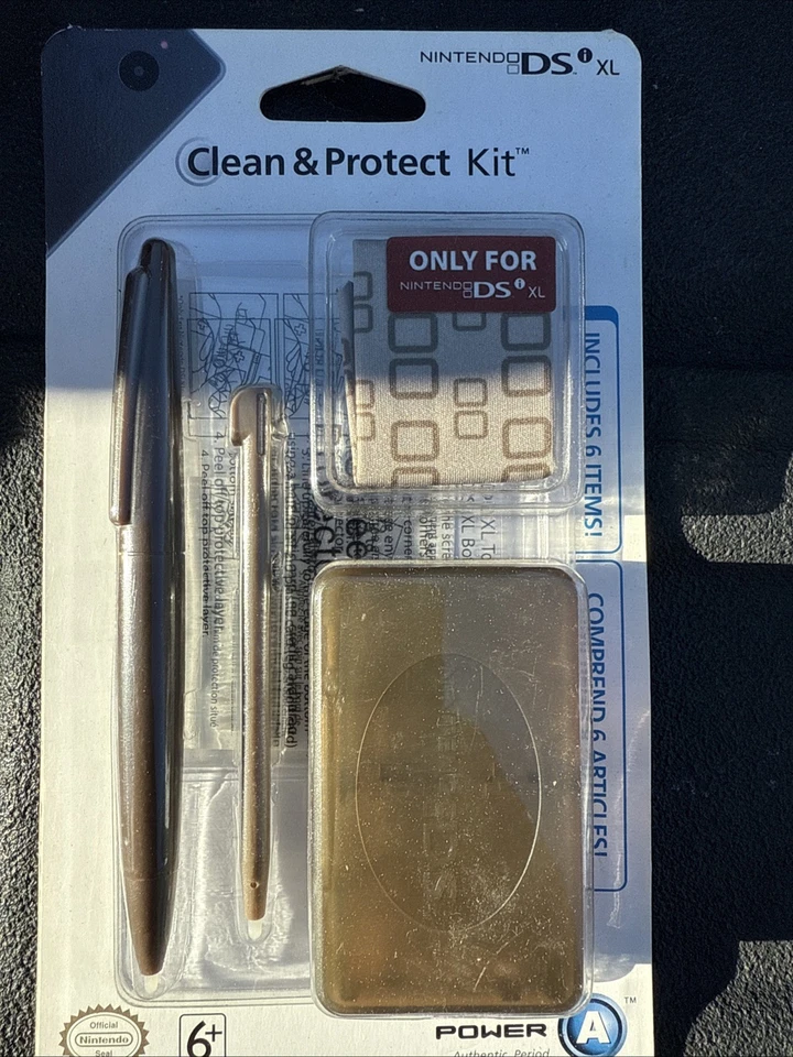 Nintendo DSi XL Clean and Protect Kit Power A Brand New Includes 6 Items Black - Image 1 of 4