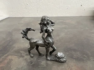 Vintage Spoontiques Zinn weiblicher Zentaur mit Kristall 512 -1986 selten (WBP014926) - Bild 1 von 8