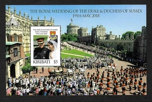 Kribati 2018: Royal Wedding of Duke & Duchess of Sussex, Block MNH - Picture 1 of 1