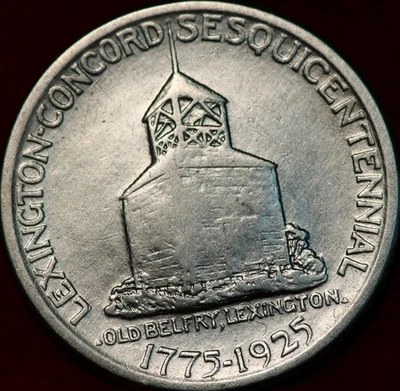 1925 Lexington-Concord Silver Commemorative Half Dollar - Image 1 of 2