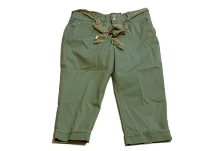 Nuevo con etiquetas Pantalones Capri Bandolinoblu Boheme Puño Talla 16 Cintura Sin Hueco Cintura Natural Foto 1 de 4