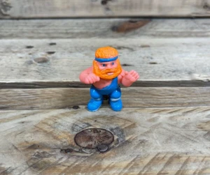 Figurina Soma Wrestler WWF 1986 Body Blu Fascia Barba Arancione Gomma Vintage - Foto 1 di 6