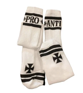 Calcetines WCC West Coast Choppers pro-anti hasta la rodilla - blancos - Imagen 1 de 5