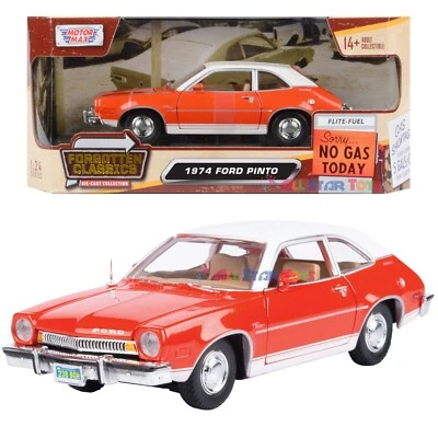 MOTORMAX 1974 FORD PINTO 1/24 DIECAST MODEL FORGOTTEN CLASSICS 79044 ORANGE - Image 1 of 4
