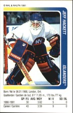 1991-92 Panini Stickers #240 Jeff Hackett