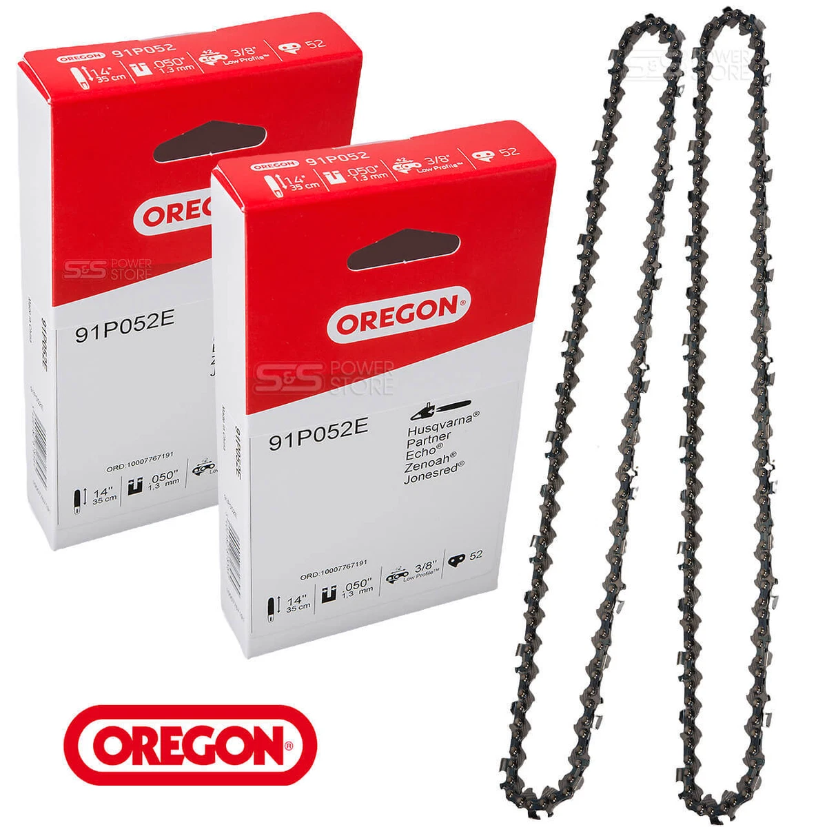 Spares2go Kettensägekette 35,6 Cm – Passt Für McGregor MEC18352 & YT4395-01