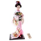 12Inch Japanese Doll Figurine with Fan Ornaments Gift Art Craf UK