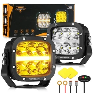 2PCS 5"inch LED Work Driving Lights Offroad Spot Flood Combo with DRL 4x4 SUV - Picture 1 of 12