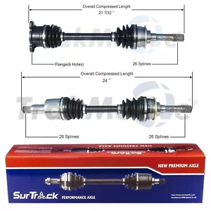 For Grand Vitara Tracker Vitara XL-7 4X4 Set of 2 Front CV Axles Shafts Surtrack - Picture 1 of 1