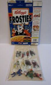 Kellogg`s Frosties 1996 Monster Sports Stars in my Pocket Cereal Box Set of 12