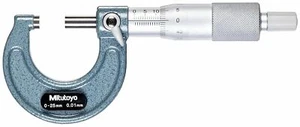 MITUTOYO / STANDARD OUTSIDE MICROMETER (0-25mm) / M110-25 - Picture 1 of 1