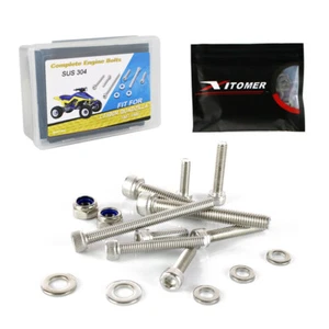 110Pcs Stainless Steel Engine Bolt And Screws Fit For Suzuki TRX250R 1986-1989 - Foto 1 di 11