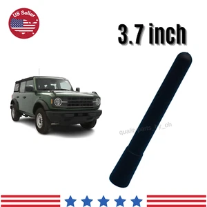 3.7" Short Black Replacement Radio Antenna Mast AM/FM for Ford Bronco 2021-2023 - Picture 1 of 5