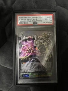 2023 BLANCO NEGRO NAZARICK GOLD SORCERER KING, AINZ E028 PSA 10 - Imagen 1 de 2