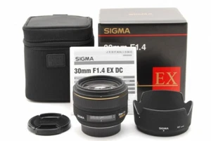 【Mint in Box】Sigma 30mm f/1.4 DC HSM EX Lens For Nikon w/ Soft case from Japan - Picture 1 of 8