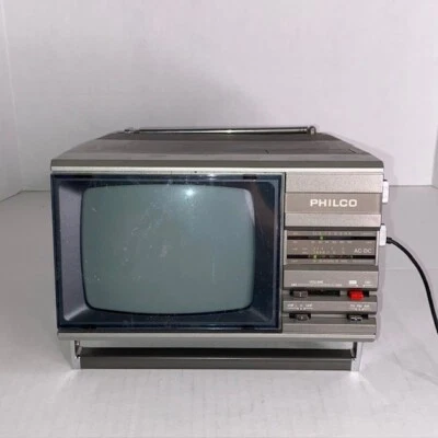 Rare Vintage PHILCO AM/FM / VHF / UHF RADIO / B&W TV Combo Tabletop OB 230S GY01 - Image 1 of 4