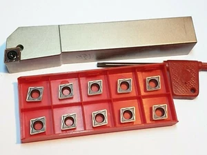 20x CCMT 09T308-MM (M30) für Edelstahl +1x Halter SCLCR 09 20x20-K09 - Bild 1 von 3