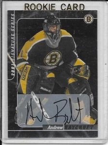 2000-01 BAP Signature Series Andrew Raycroft Rookie Auto # 215 - Picture 1 of 2