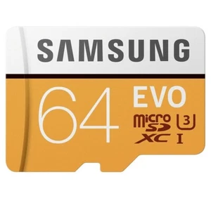 Samsung EVO 64GB Micro SD SDXC Class 10 Memory Card with Full-Size SD Adapter - Picture 1 of 3