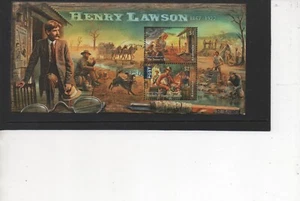 Australia Stamps 2017 Henry Lawson Miniature Sheet very fine used CTO SG MS4742 - Picture 1 of 1