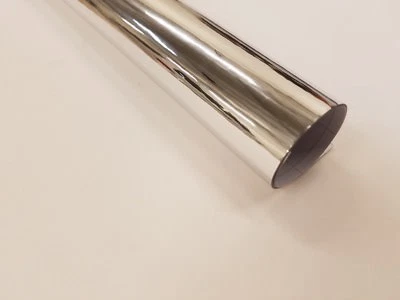 Silver Chrome Cutting Sign Letter Craft Vinyl 24" Permeant Adhesive Decal Roll - Image 1 of 4