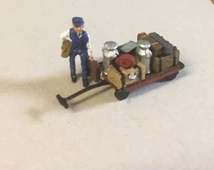 P&D Marsh OO Stärke Z50 beladener Plattformwagen + Träger mit Etuis LACKIERT - Bild 1 von 1