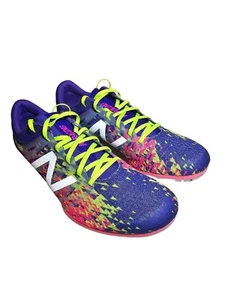 New Balance Womens MD500 Track Field Spikes Purple/Pink/Yellow WMD500P5 Size 11 - Picture 1 of 6