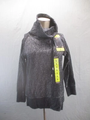 NWT KIRKLAND Size S Womens Gray Cotton Blend Cowl Neck Warm Outdoor Sweater 082 - Image 1 of 4