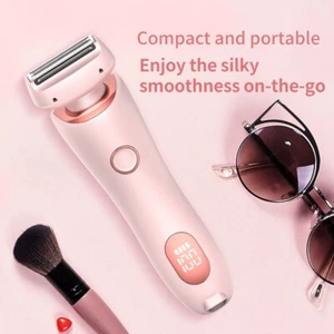 2 in 1 Haarentfernung Epilierer USB Akku Trimmer Frauen Körper Rasierer Gesicht Bein  - Bild 1 von 7