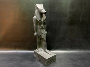 Tolles großes Set (Seth) Gott des Bösen und des Krieges stehend - handgefertigte Altarstatue - Bild 1 von 7