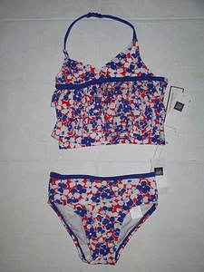 Nuevo con etiquetas Traje de baño Tankini Halter Flor Volantes Bebé GAP Tú eliges la talla! NUEVO - Imagen 1 de 3