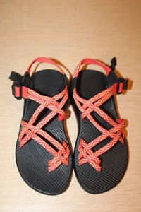 CHACO ZX2 Classic Women's Sandals Rainbow Orange Size 7 - Picture 1 of 15