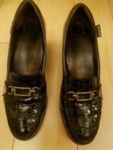 Mephisto Agueda bequeme Damen-Wedges schwarz Krokoweiches Lackleder Größe 8,5 - Bild 1 von 8