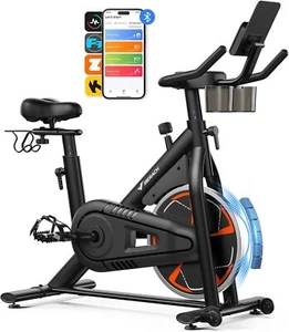 MERACH S36 Magnetic Indoor Exercise Bike Stationary Bike for Home Gym 330lbs APP - Picture 1 of 7