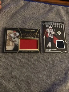2016 Panini Black Gold Collegiate Auto Jersey /99 Malcolm Mitchell & Jersey /99 - Picture 1 of 7