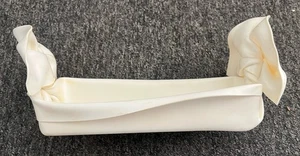 C T Designs Twisted Plastic Basket Modern Signed Charlevoix Michigan 12.5” L - Picture 1 of 11