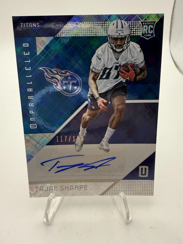 2016 Panini Unparalleled - Rookie Tajae Sharpe #194 Blue Autographs /199 (AU,... - Image 1 of 3
