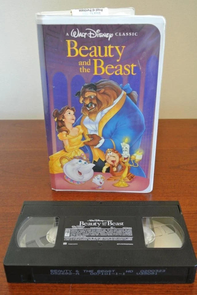Walt Disney BEAUTY AND THE BEAST Black Diamond Classic VHS Tape 1325 - Image 1 of 1