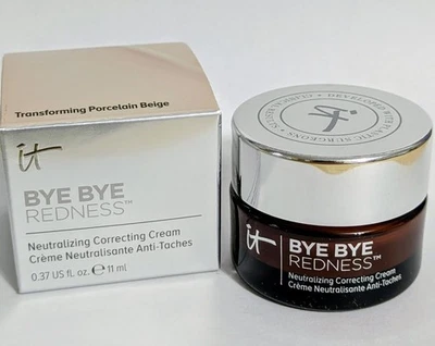 It Cosmetics Bye Bye Redness Neutralizing Cream .37oz Porcelain Beige NEW - Image 1 of 4