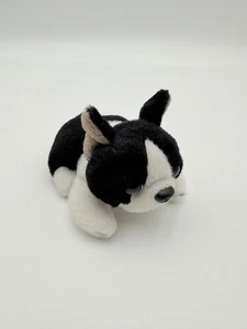 Russ Petooties Pets Dog Plush Black White Boston Terrier Puppy Mini Stuffed Toy - Picture 1 of 9