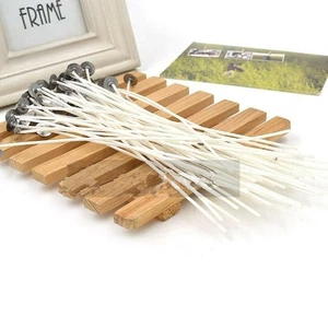 20er-Pack Großhandel 20 cm/8 Zoll Kerzendocht Baumwollkern vorgewachst Tabbed mit Halter - Bild 1 von 9