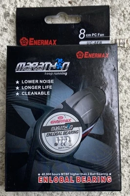 NEW Enermax Marathon 80mm Silent PC Case Fan UC-8EB - Image 1 of 2