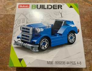 Sluban Building Blocks Set B0920B Blue Car BRAND NEW NISB Compatible - Picture 1 of 7
