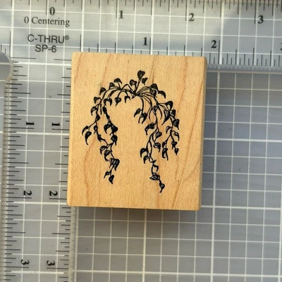 Art Impressions New Rubber Stamp Hanging Plant Plants - Image 1 of 4