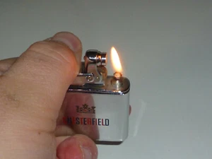 IBELO MONOPOL POCKET PETROL LIGHTER W. MOTIVE "CHESTERFIELD" - 1952 - GERMANY - Bild 1 von 6