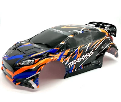 Fiesta 4x4 VXL BODY Shell (Orange) w/clipless mounts Traxxas 74276-4 - Image 1 of 4