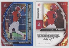 2020 Panini Prizm Draft Picks Power Surge Blue and Carolina Hyper Austin Wells