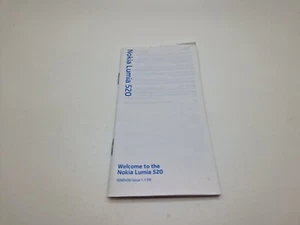 New Old Stock English Nokia Lumia 520 Mobile Phone Smartphone User Guide Manual - Picture 1 of 4