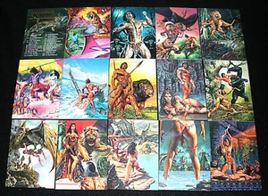 Juego de 60 cartas casi completo Joe Jusko's Burroughs 1994 FPG (como nuevo) faltan #50 - Imagen 1 de 3